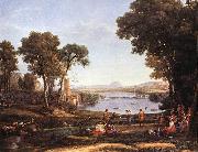 Claude Lorrain Landscape with Dancing Figures dfgdf oil painting reproduction